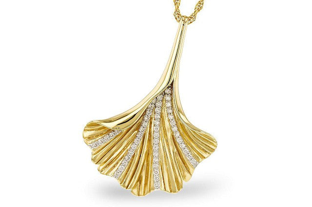 Diamond Pendant 0.2ct. 14k Yellow Gold