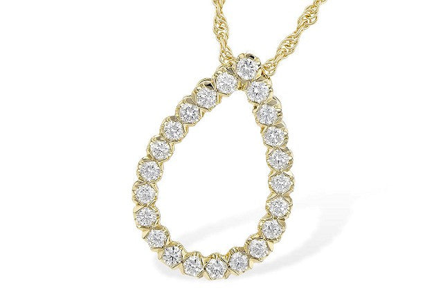 Diamond Pendant 0.5ct. 14k Yellow Gold