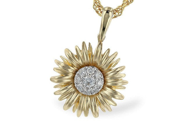 Diamond Pendant 10ct. 14k Yellow Gold