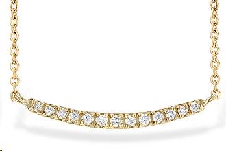 14k Yellow Gold 18 inch .10ct total Diamond Necklace