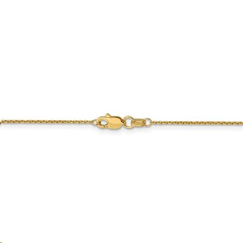 16 Inch 14K Yellow Gold Cable Chain with Lobster Clasp