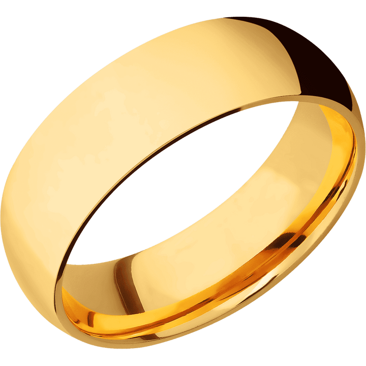 22K Yellow Gold + Polish Finish