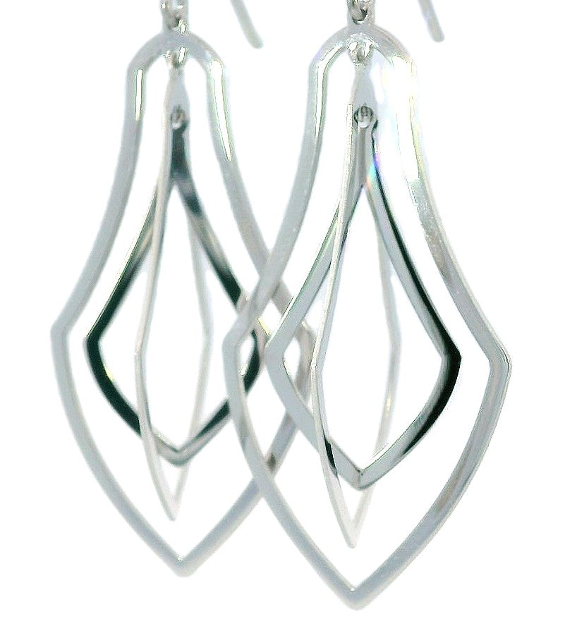 Drop earrings in Sterling Silver
