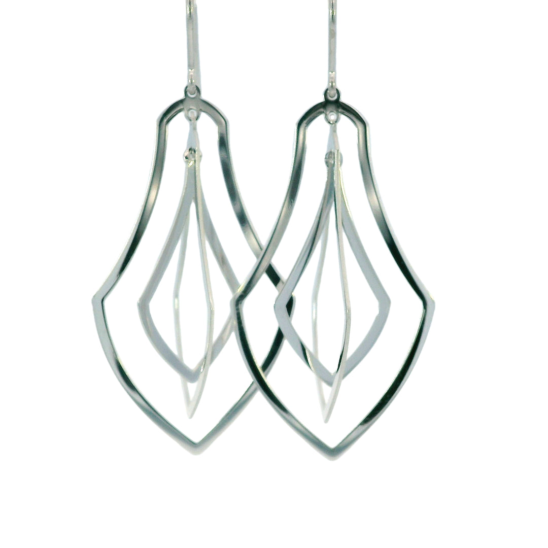 Drop earrings in Sterling Silver