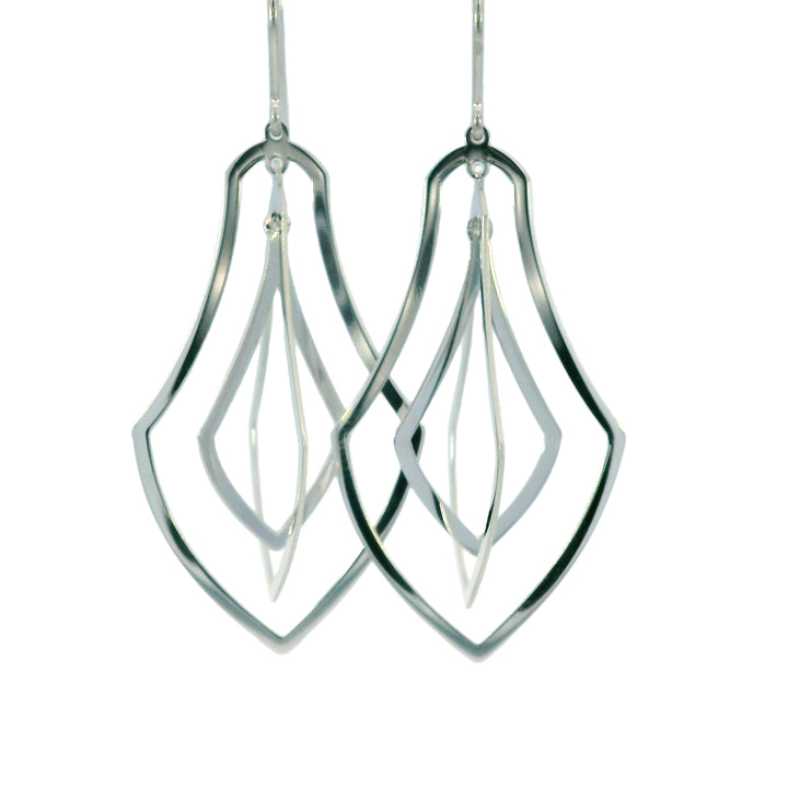 Drop earrings in Sterling Silver