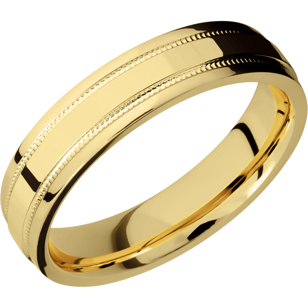 14K Yellow Gold + Polish , Polish Finish