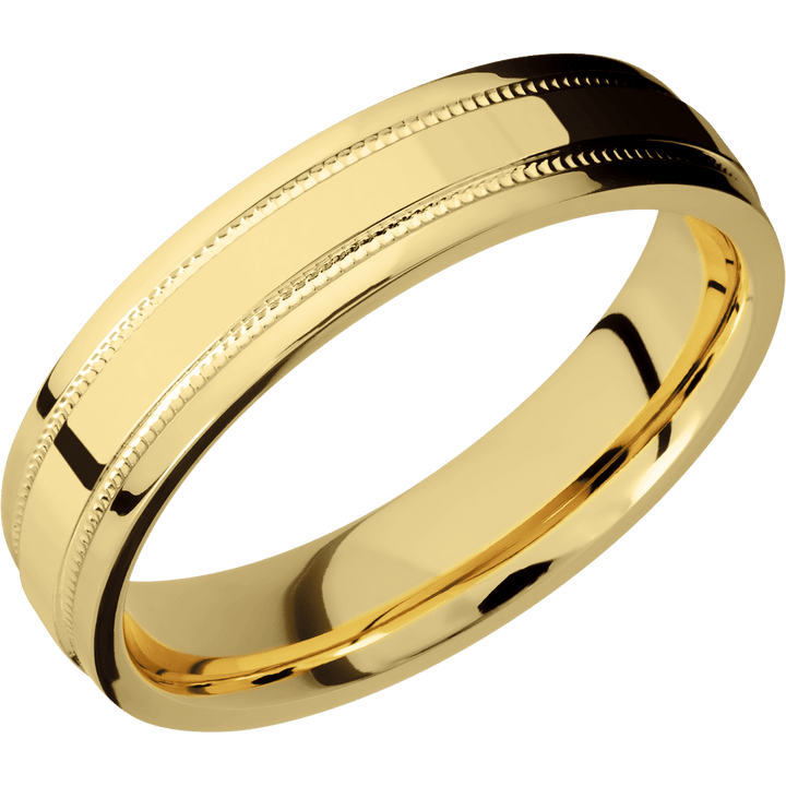 14K Yellow Gold + Polish , Polish Finish