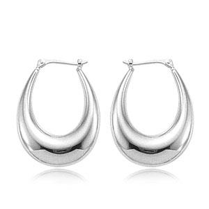 Hoop earrings in Sterling Silver