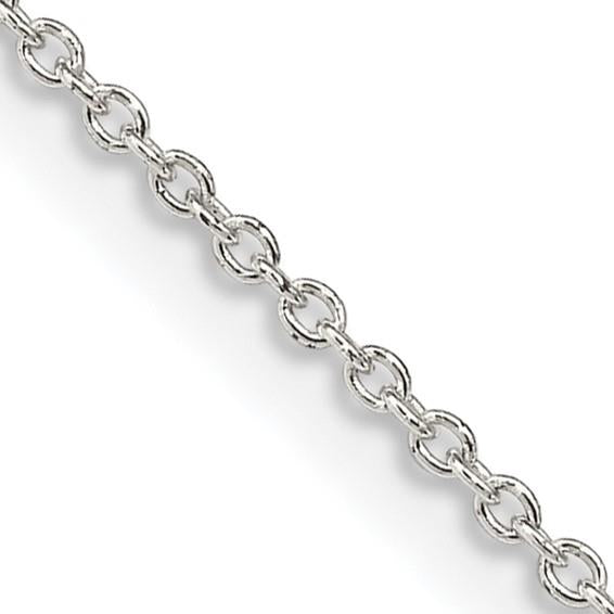 Sterling Silver Polished 20 Cable Link Chain
