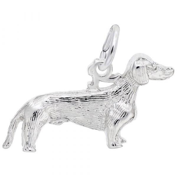 Sterling Silver Animal Dachshund Dog Charm