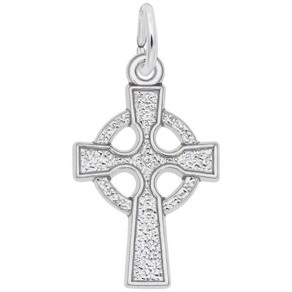 Sterling Silver Religious Celtic Cross Charm