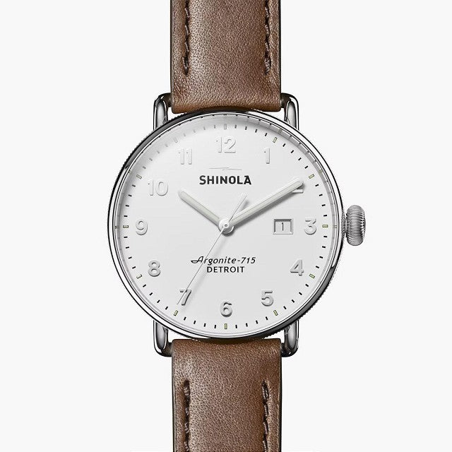 Shinola Canfield Men's 43mm Quartz Watch with Date S0120121829