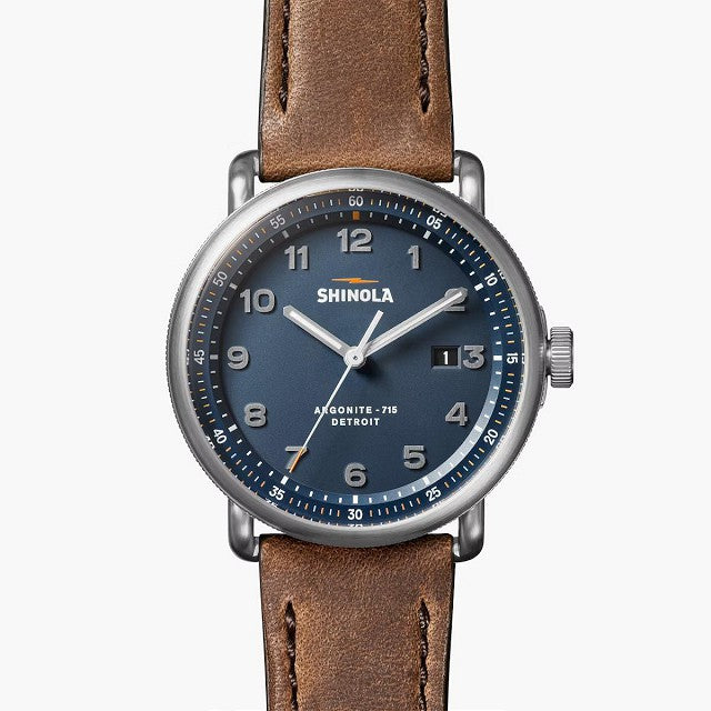 Shinola Canfield Men's 43mm Quartz Watch with Day-Date S0120273241
