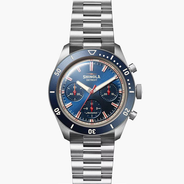 Shinola Mooncraft Monster Men's 43 mm Stem Winding Watch with Chronograph S0120279028