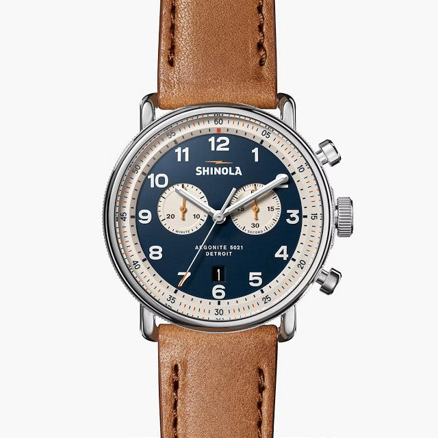 Shinola Canfield Men's 43mm Quartz Watch with Chronograph S0120291090