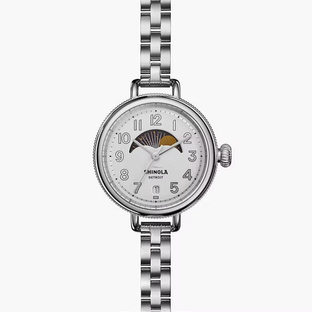 Shinola Birdy Women's 34 mm Quartz Watch with MoonPhase S0120250585