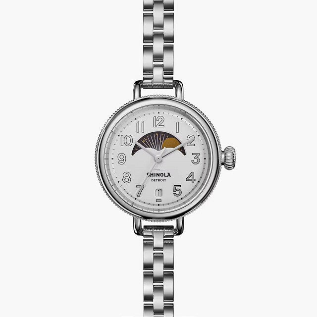 Shinola Birdy Women's 34 mm Quartz Watch with MoonPhase S0120250585