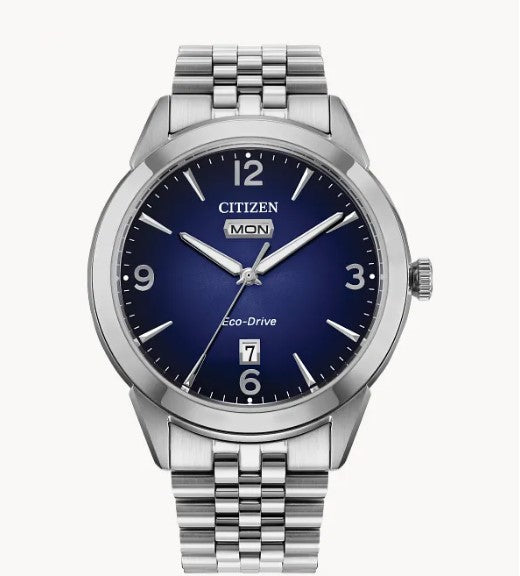 Citizen Rolan Blue Dial Eco-Drive with Day-Date AW0150-53L