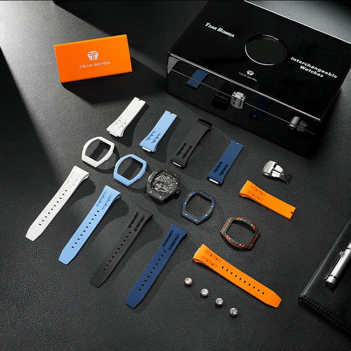 Tsar Bomba Atomic Series Exhibition Dial Automatic with Multifunction 5 interchangable Options TB8218SCM