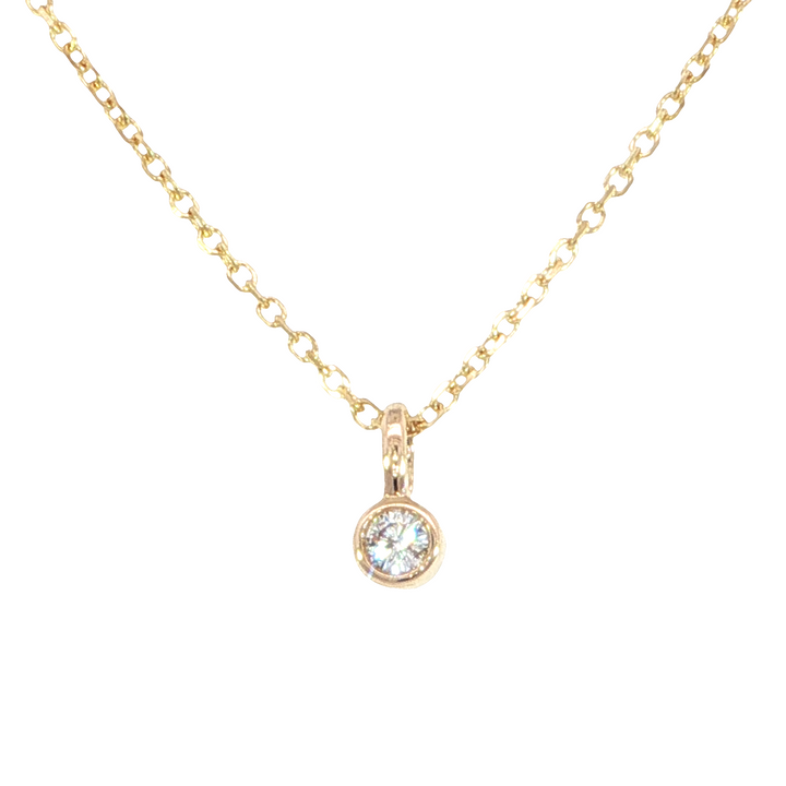 Diamond Pendant 0.03ct. 14k Yellow Gold