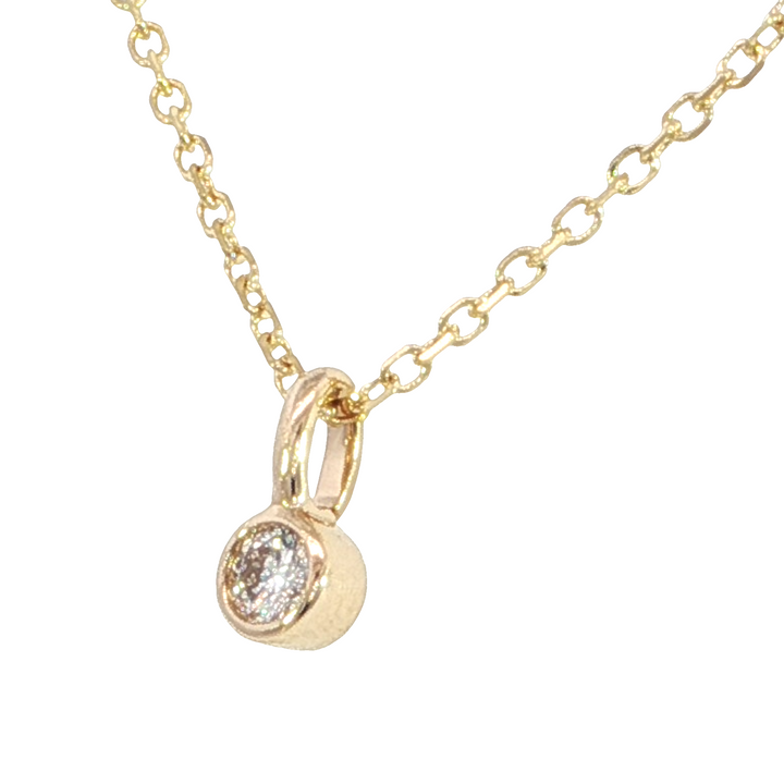 Diamond Pendant 0.03ct. 14k Yellow Gold