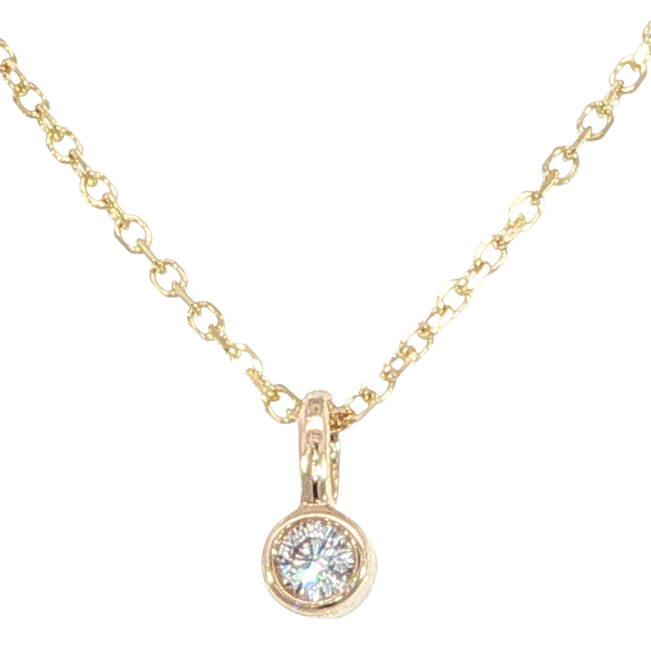 Diamond Pendant 0.03ct. 14k Yellow Gold