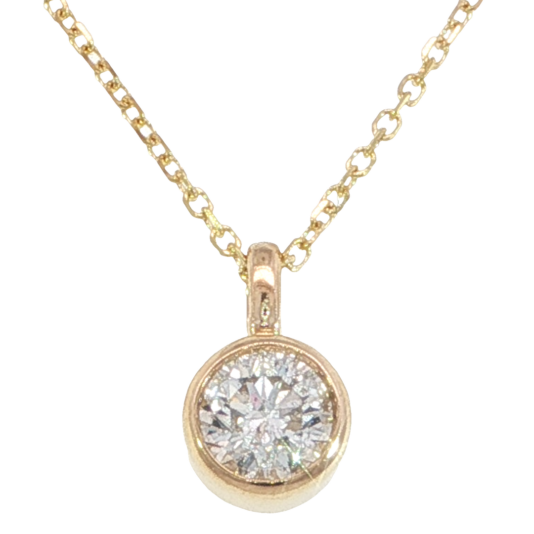 Diamond Pendant 0.31ct. 14k Yellow Gold