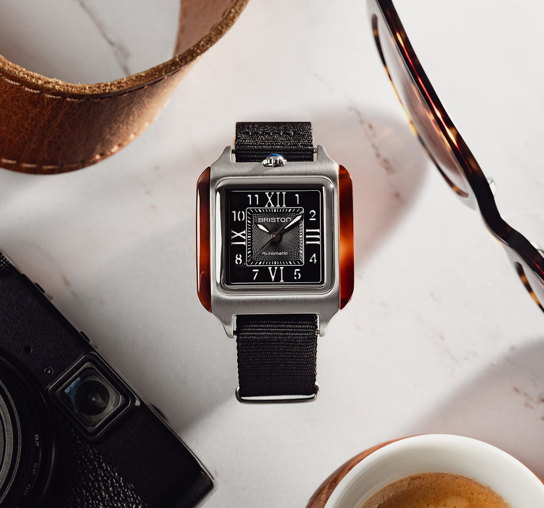 Briston Streamliner Kennedy Black Dial Stainless steel and tortoise shell acetate Case Automatic with Hours-Minutes-Seconds 251936.SA.T.1.CH
