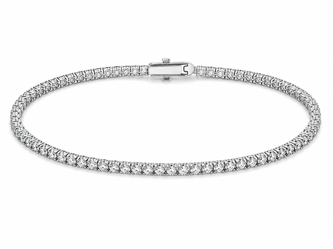 1.93ct Tennis 14k White Gold Lab Grown Diamond Bracelet