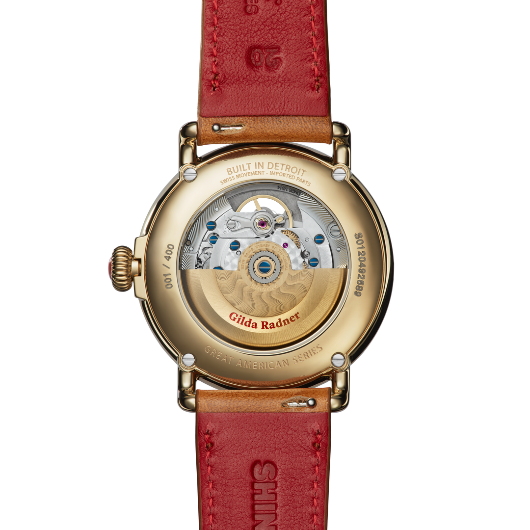 Shinola Gilda Radner Runwell Unisex 39mm Automatic Watch with Hours-Minutes-Seconds S0120492685