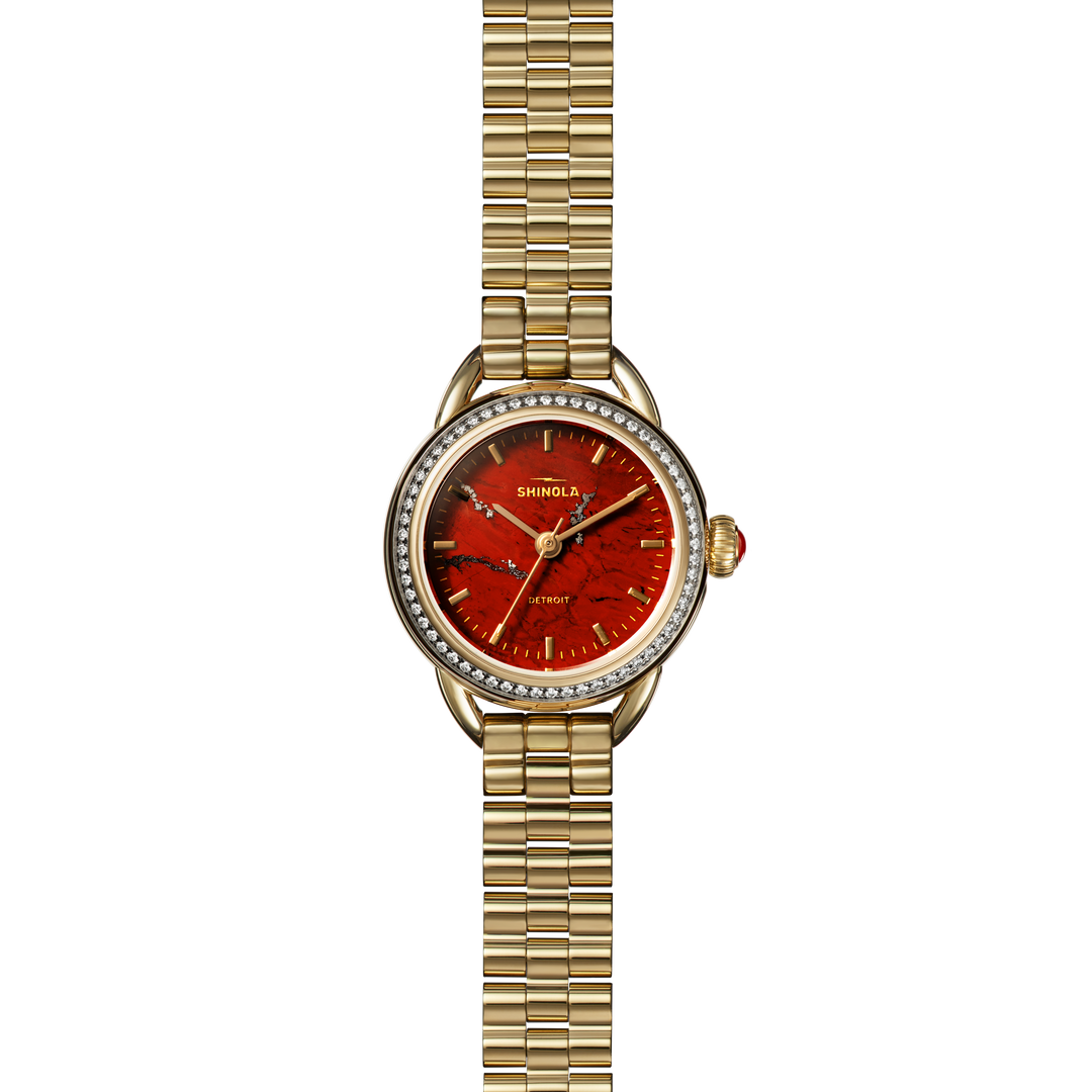Shinola Gilda Radner Runabout Limited Edition Women's 25mm Quartz Watch with 60 Diamonds