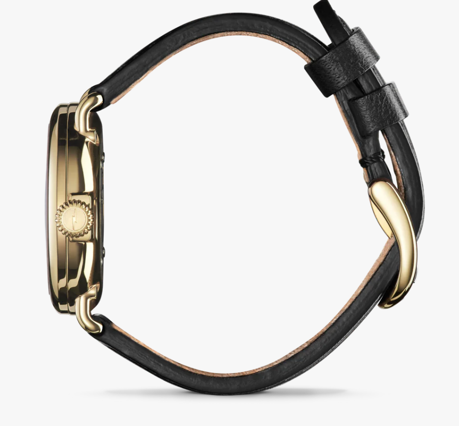 Shinola Black Mother of Pearl Runwell Unisex 36mm Quartz Watch with Hours-Minutes-Date S0120493246