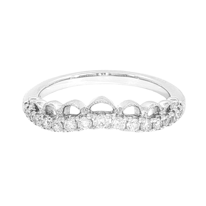 Nesting Ring 14k White Gold Polished .25ct Diamond Band