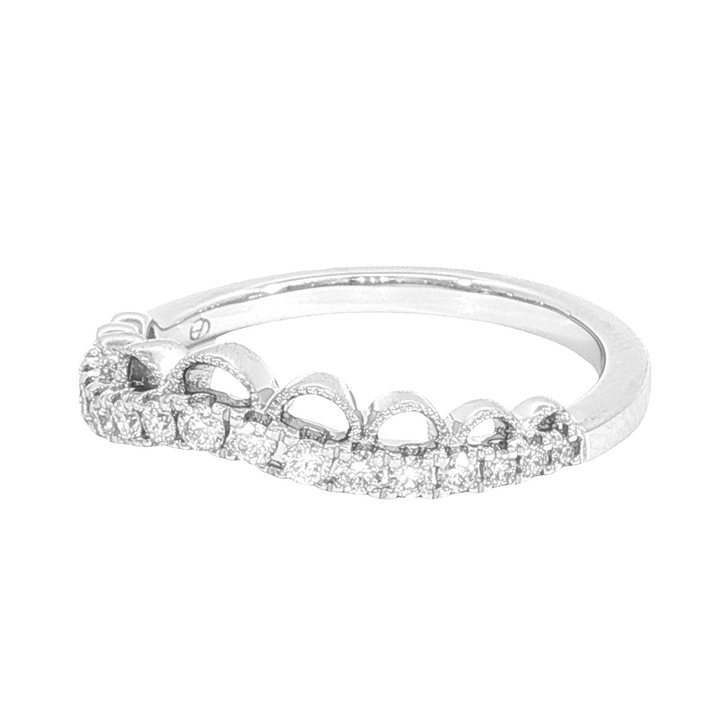 Nesting Ring 14k White Gold Polished .25ct Diamond Band