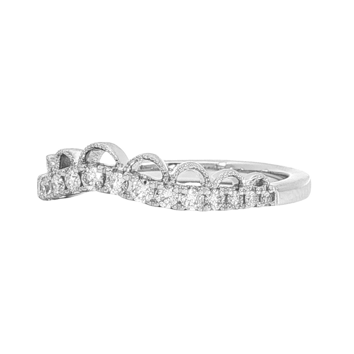 Nesting Ring 14k White Gold Polished .25ct Diamond Band