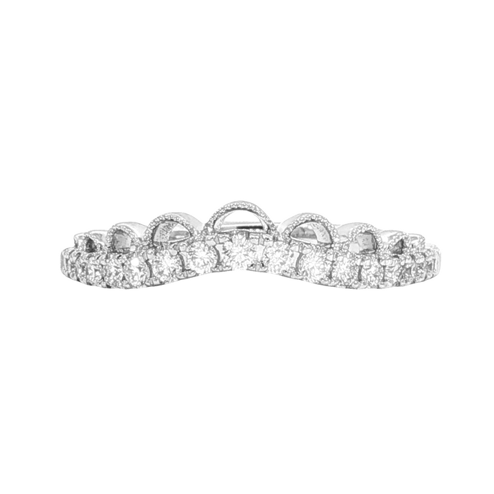 Nesting Ring 14k White Gold Polished .25ct Diamond Band