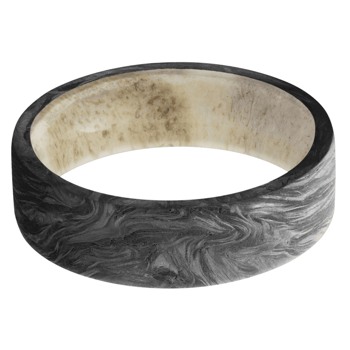Forged Carbon Fiber + None Finish + Antler