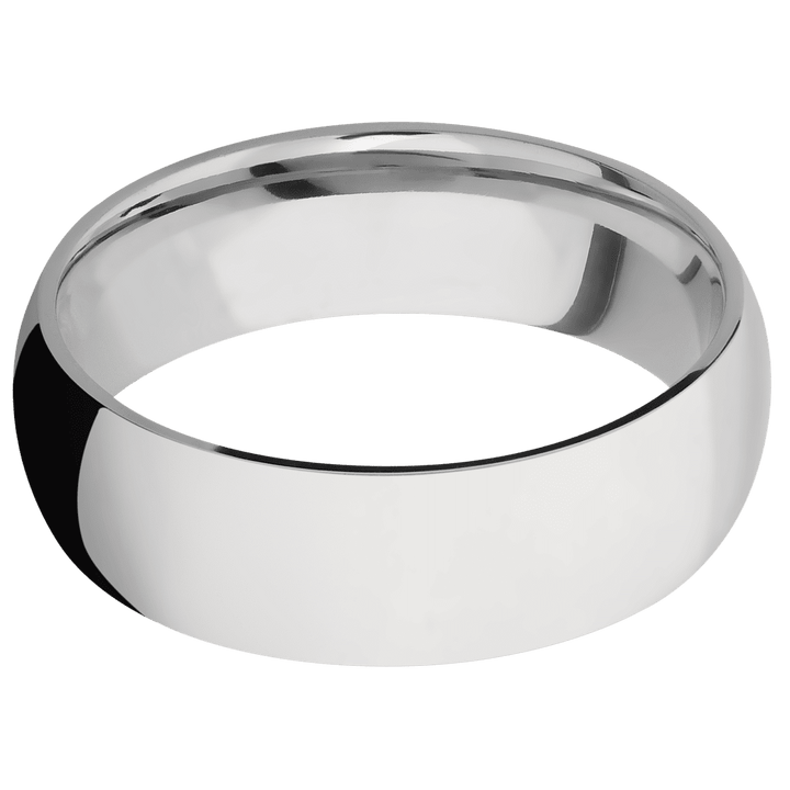 14K White Gold + Polish Finish