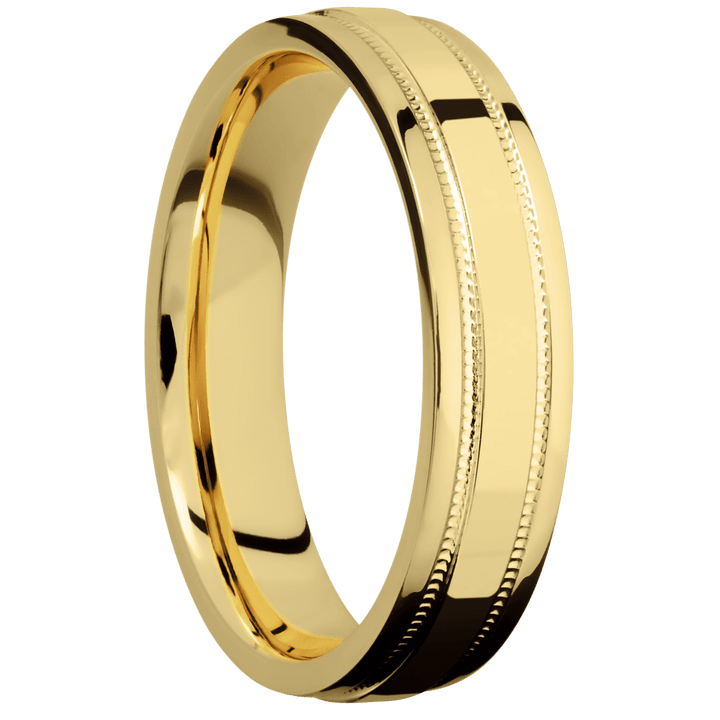 14K Yellow Gold + Polish , Polish Finish