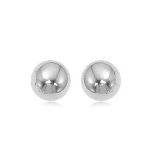 8mm 14kw ball earrings