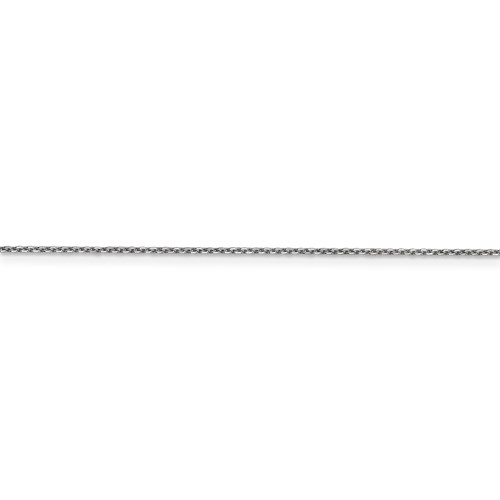 14k White Gold 18 inch Cable Chain with Lobster Clasp