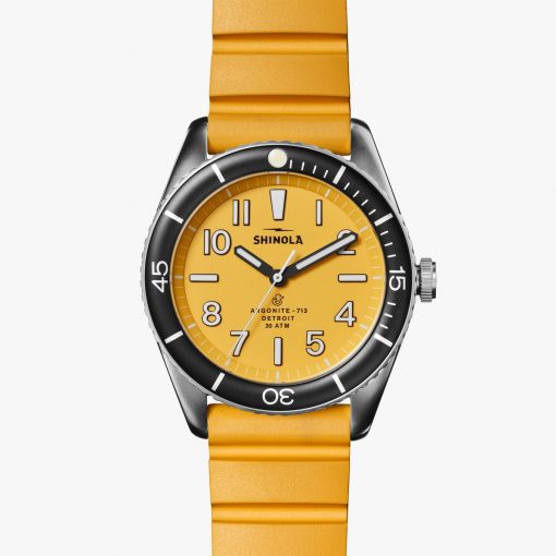 water-proof watch, canary yellow