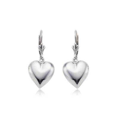 STERLING Silver Heart Earrings